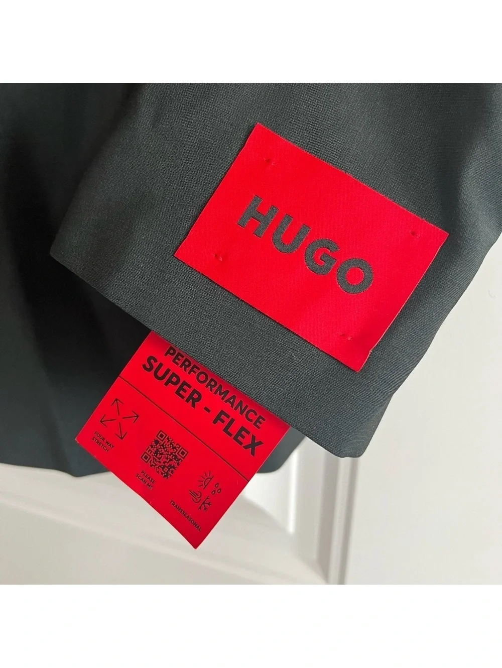 NWT Hugo by Hugo Boss Modern-Fit Super Flex Suit Jacket, Size 46R Retail $445